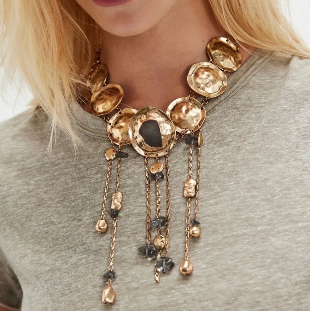 NWT Free People Speak Up Statement Necklace